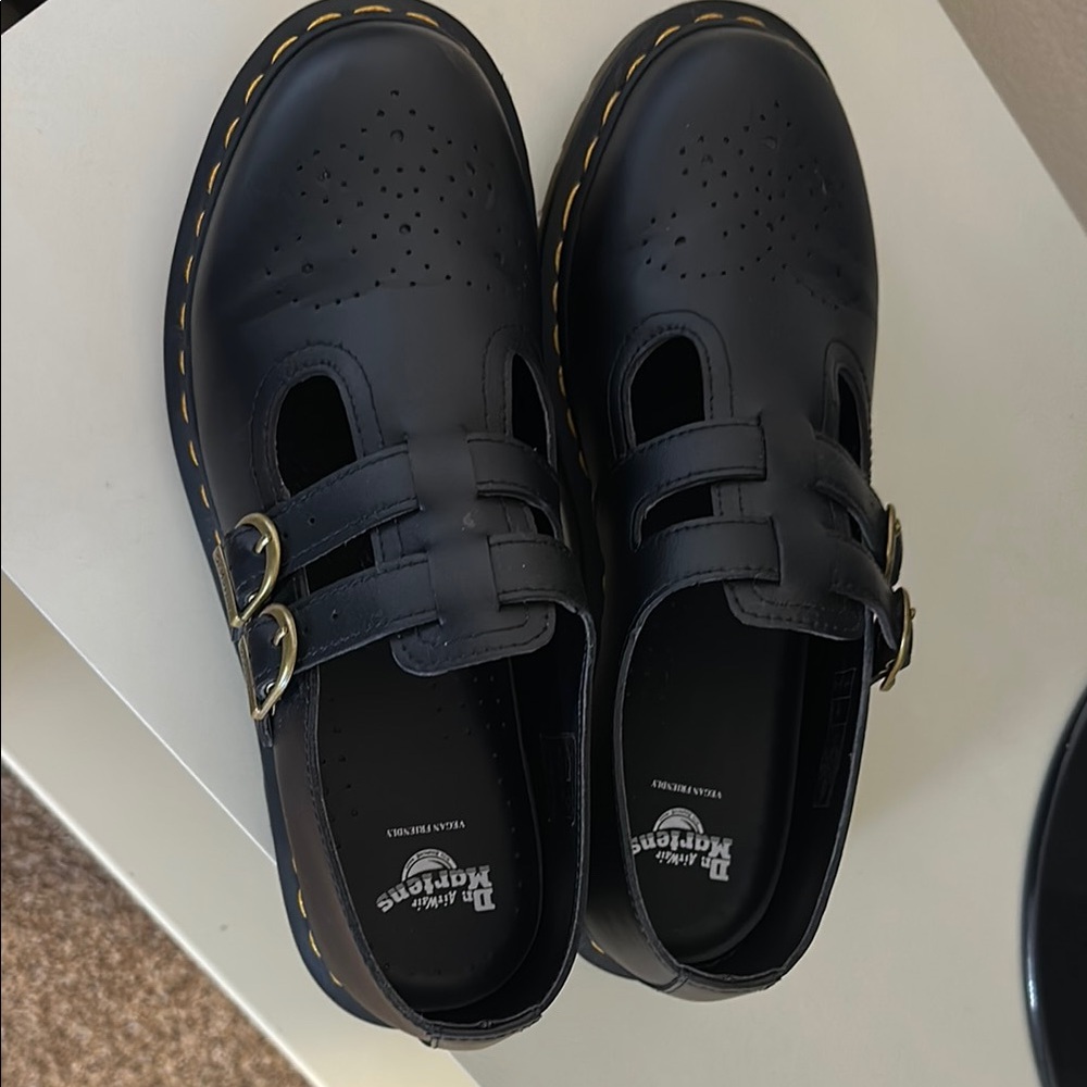 Dr. Martens Kids Black Leather Shoes